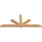 Ekena Millwork Kennewick Timber Gable Bracket, Western Red Cedar, 96"W x 40"H x 3 1/2"D x 5 1/2"F, 10/12 Pitch GBW096X40X0406KEN00SWR - alternate 3